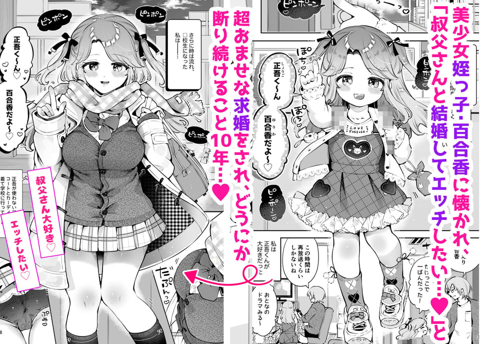 叔父が大好きな巨乳JK姪に生ハメおねだりされる話〜叔父さんのお嫁さんになりたい〜 1 ページ目