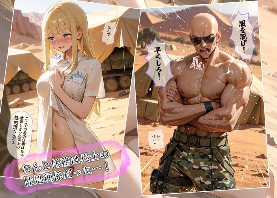 戦場の二重奏〜性処理看護師と女兵士の屈服〜 2 ページ目