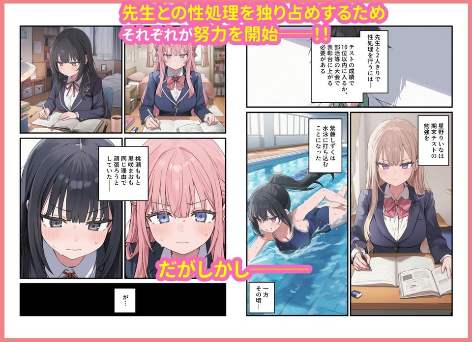 貞操逆転した世界で ある女子校の性処理係になった件3 8 ページ目