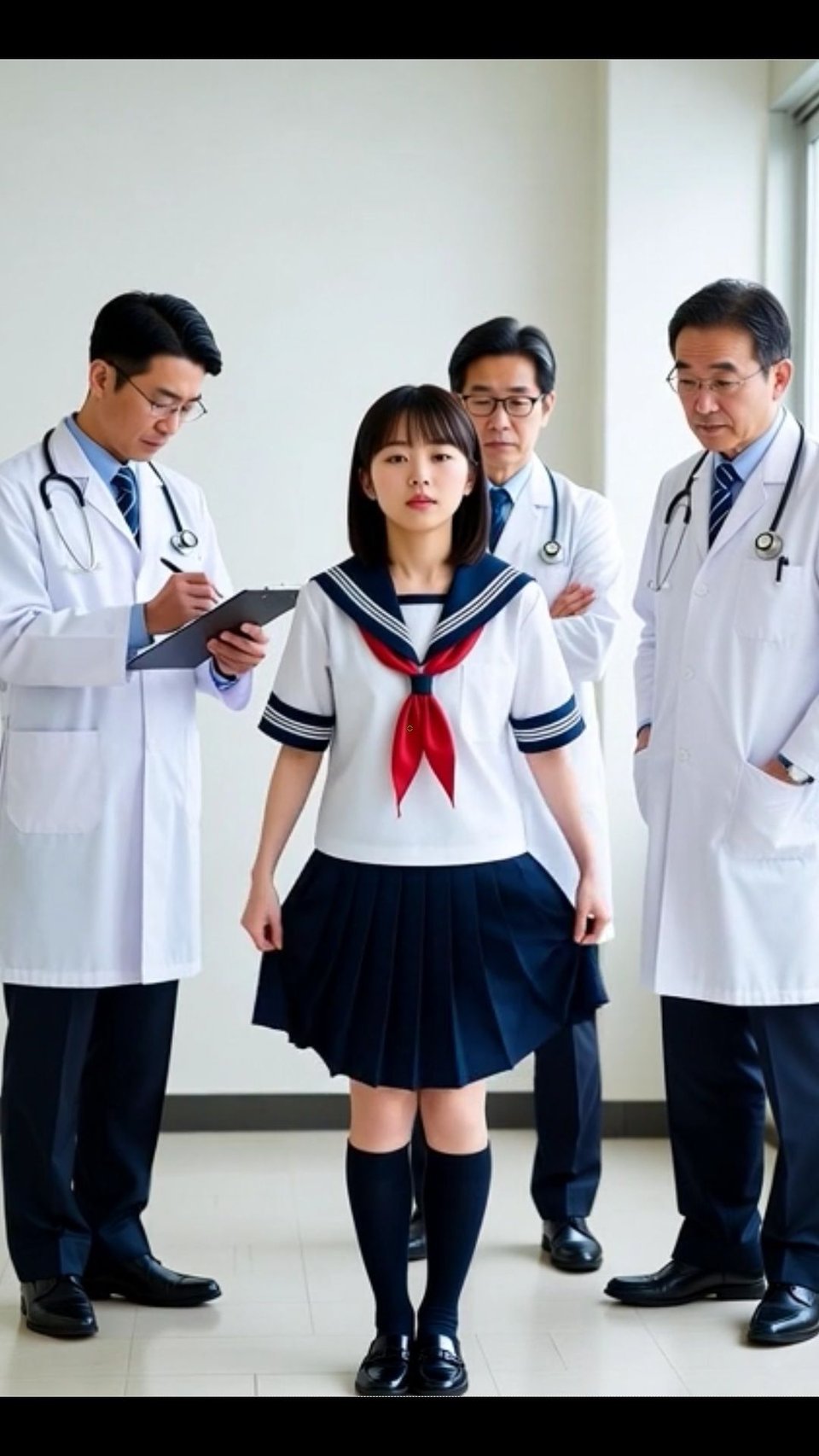 制服JK 恐怖の内科検診 セクハラを受ける女子学生 エロ医者のイタズラ パンティ ブラジャー 3 ページ目