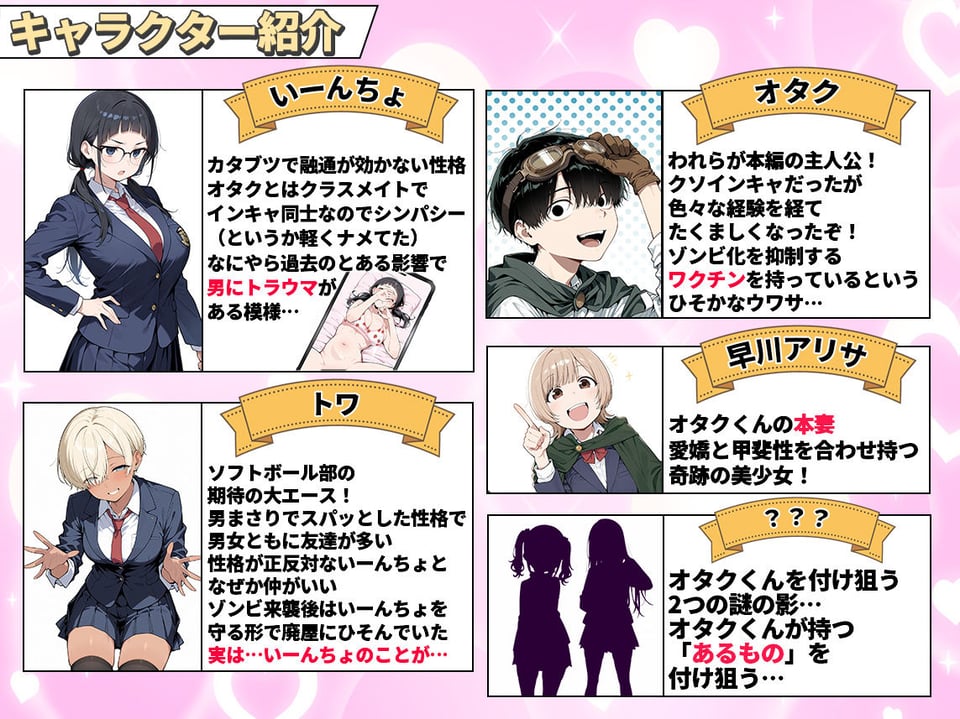 ゾンビに支配された学園で冴えない童貞のオタク君が少女たちの救世主になる話2 1 ページ目