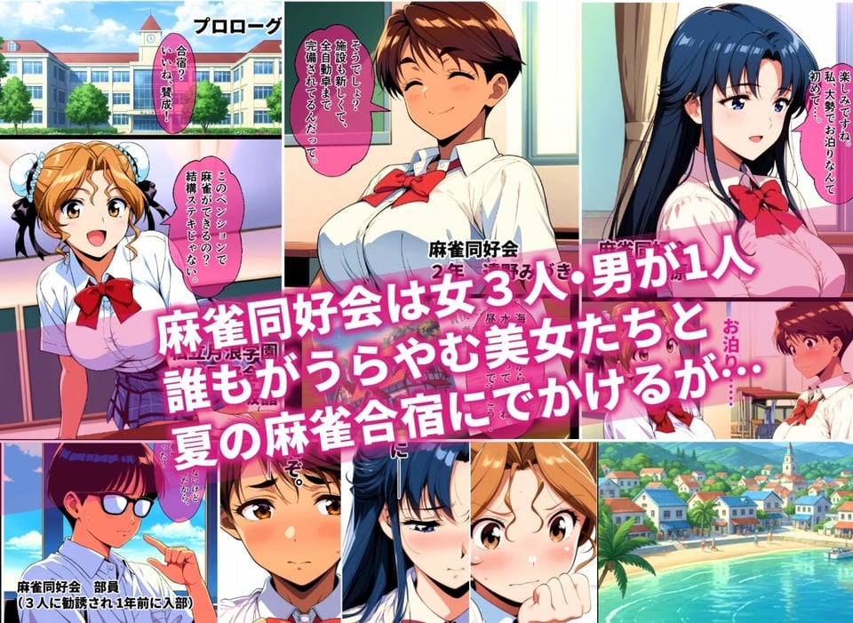 脱衣麻雀に負けたあの娘がヤリ部屋に連れ込まれた話 1 ページ目