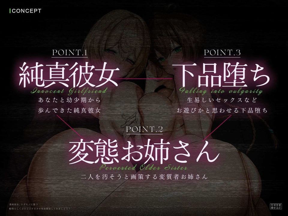 【ド下品フォーリー/ドスケベ事後差分イラスト】清純彼女、ケダモノに堕つ〜動物らしくぶひぶひオホオホ性欲解放してみましょう?〜【KU100】 2 ページ目