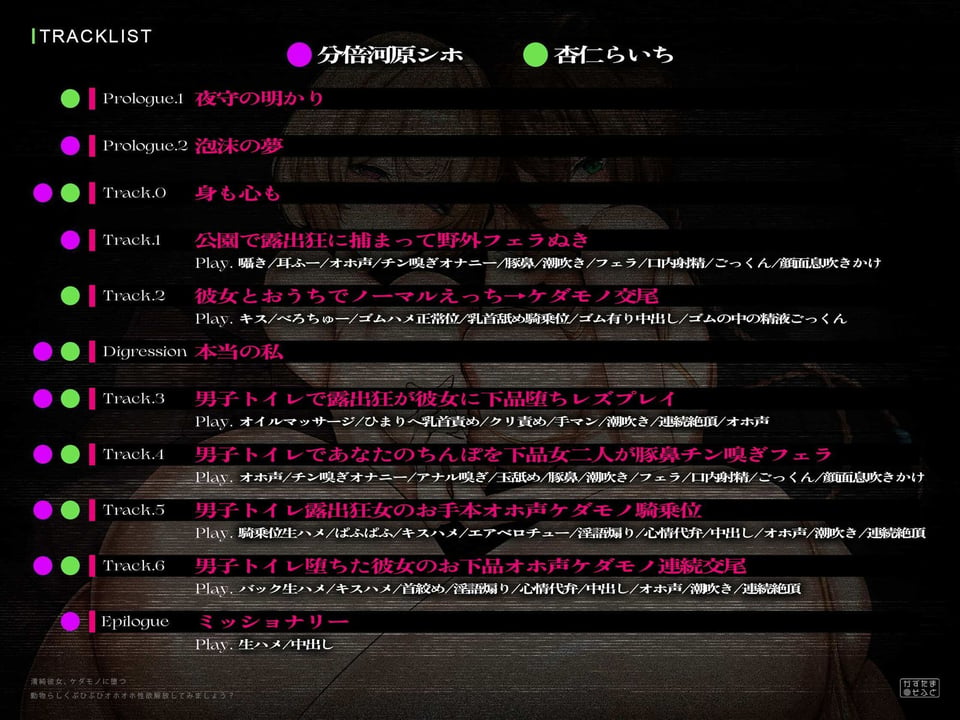 【ド下品フォーリー/ドスケベ事後差分イラスト】清純彼女、ケダモノに堕つ〜動物らしくぶひぶひオホオホ性欲解放してみましょう?〜【KU100】 6 ページ目