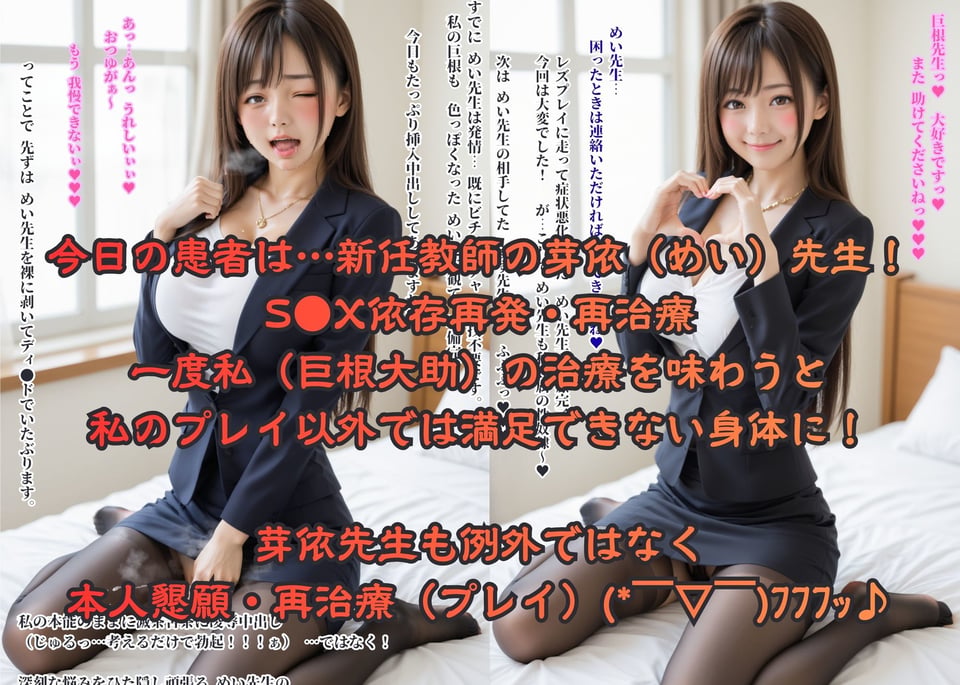 グラビア 名門女子校の悩める女子校生マル秘治療大作戦(教師編) その後の芽依先生 1 ページ目