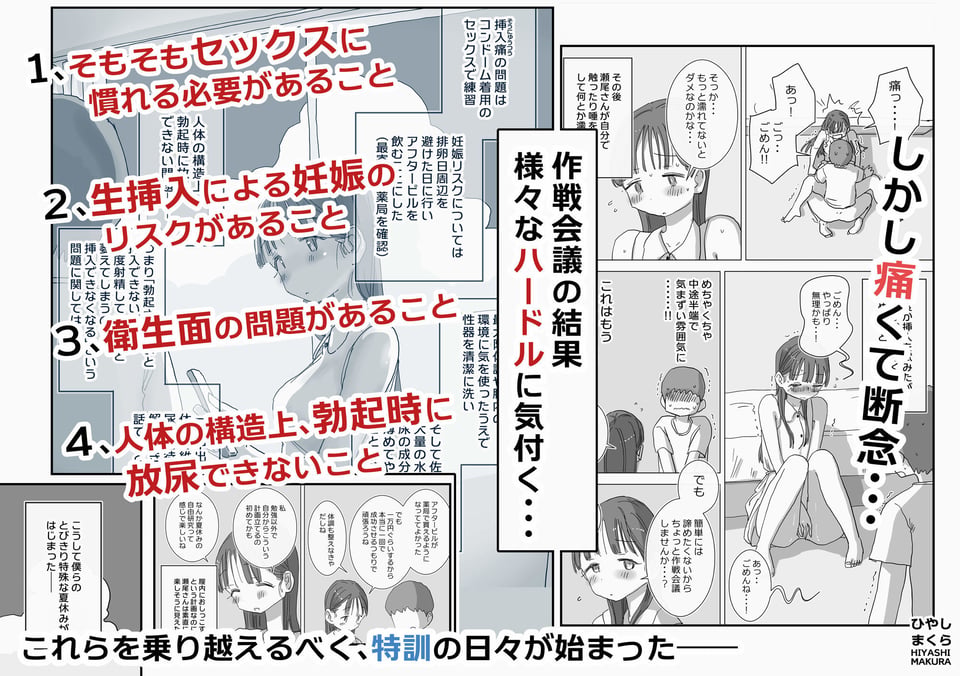 とある夏休みの膣内放尿練習日誌――僕の大好きな瀬尾さんを小便器として使用した28日間 3 ページ目