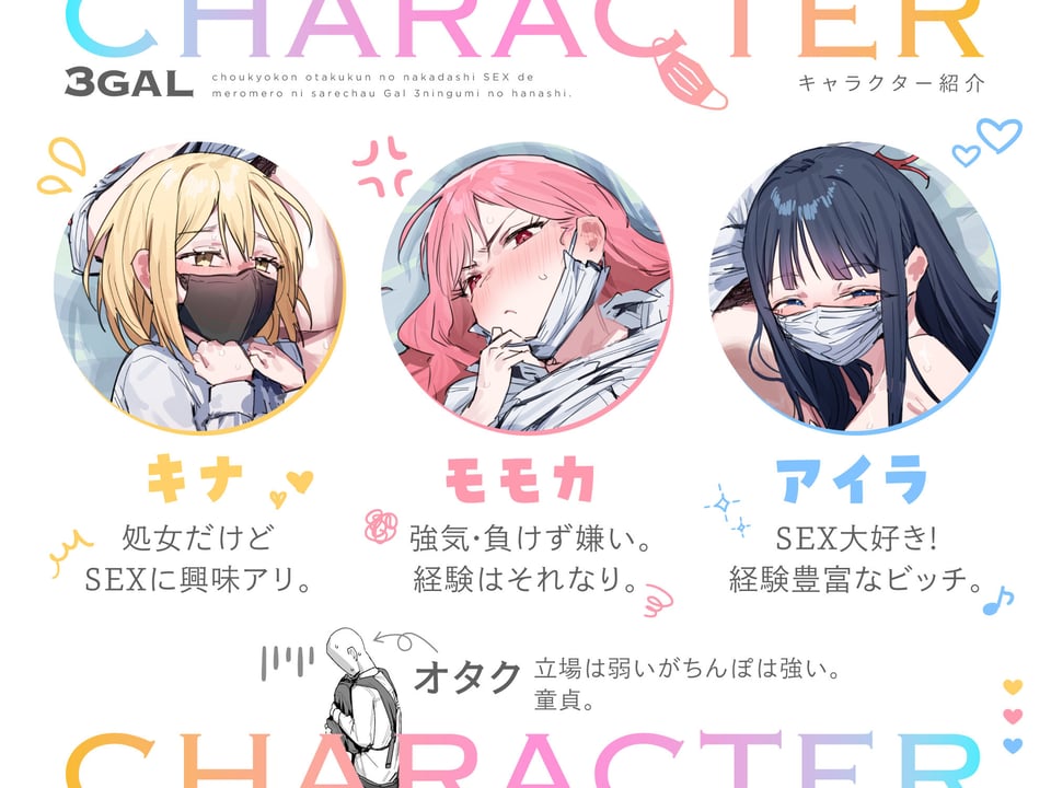 3ギャル〜超巨根オタク君の中出しSEXでメロメロにされちゃうギャル3人組の話〜 8 ページ目