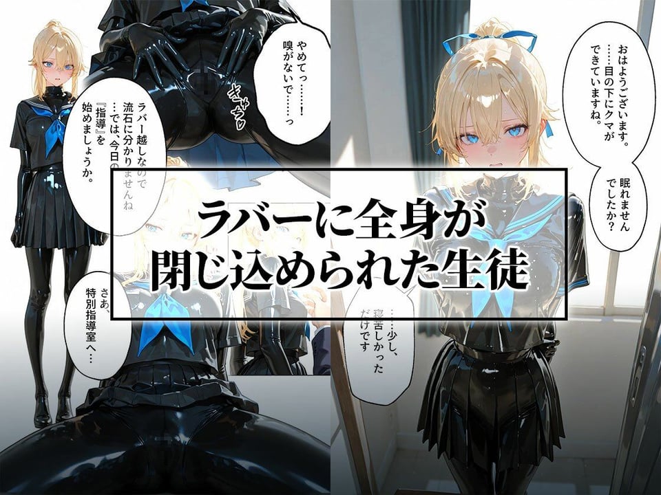 【わからせ週間】火曜日の拘束展示&アナルセックス編|護謨学院 1 ページ目