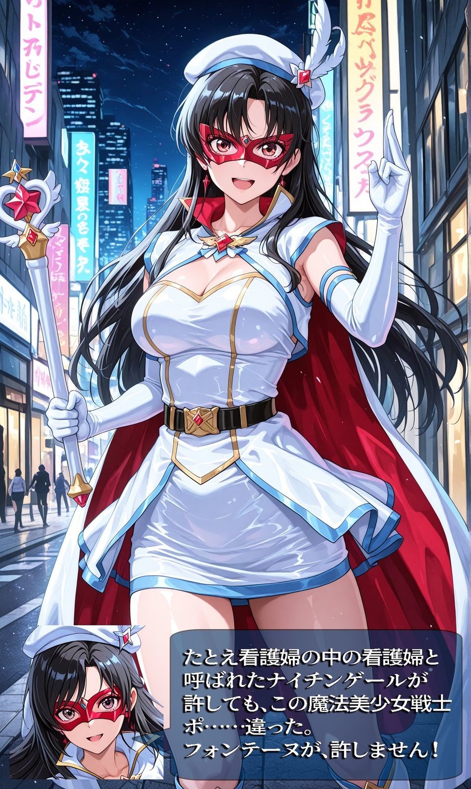 魔法美少女戦士フォン◯ーヌが負けちゃうやつ 01〜03 4 ページ目