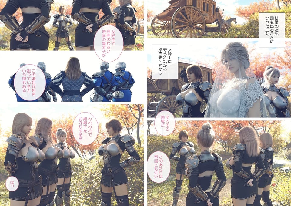 帝国の魔の手から必ずや姫殿下をお守りしてみせる女騎士たち 10 ページ目