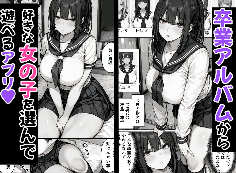 卒アル催●アプリ クラスメイトを催●支配できる卒業アルバム大全集 【総集編・セット作品】 1 ページ目