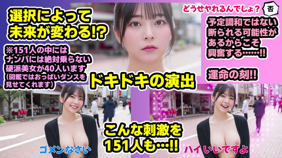 ナンパマスター〜151人のナンパ図鑑完成を目指せ！！〜【いきなり極限リーチ！！ 即興奮！！脳汁ドバドバナンパゲーム！！】 5 ページ目