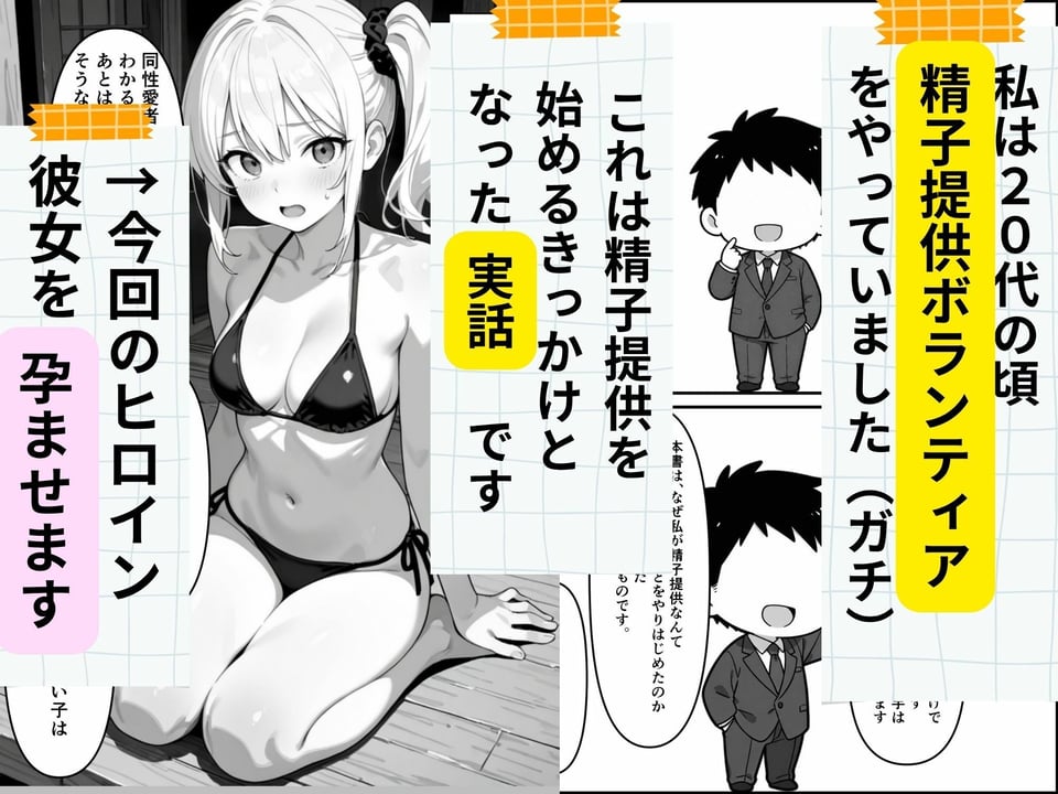 【実話】精子提供ボランティアの日常 はじめての精子提供レズビアンの友達編 1 ページ目