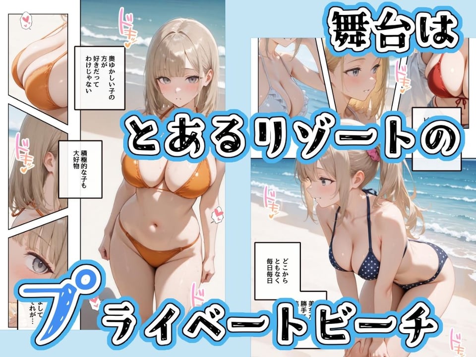 水着美女たちが俺に絶対服従なプライベートビーチ3 1 ページ目