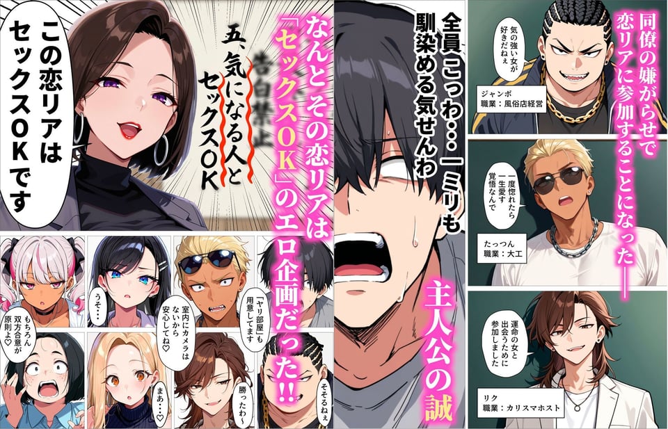 ギャル上等〜「セックスOK」の恋愛リアリティーショーで童貞が巨根無双する話〜 3 ページ目