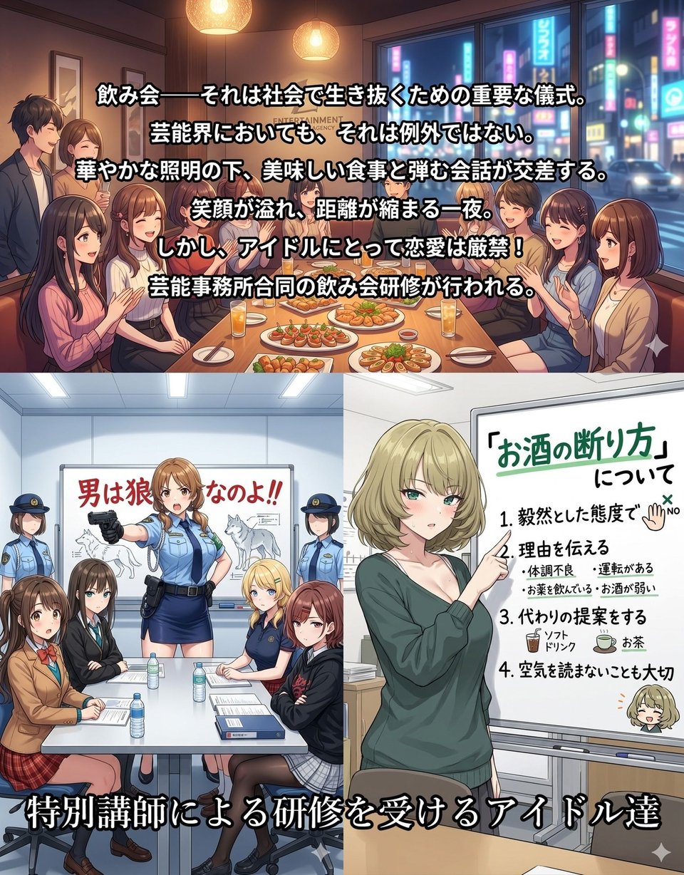 飲み会で喰われるアイドル達 1 ページ目