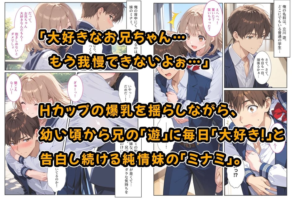 間違って媚薬を飲んで発情しちゃった爆乳妹が大好きな兄に中出しおねだりしてきた! 1 ページ目