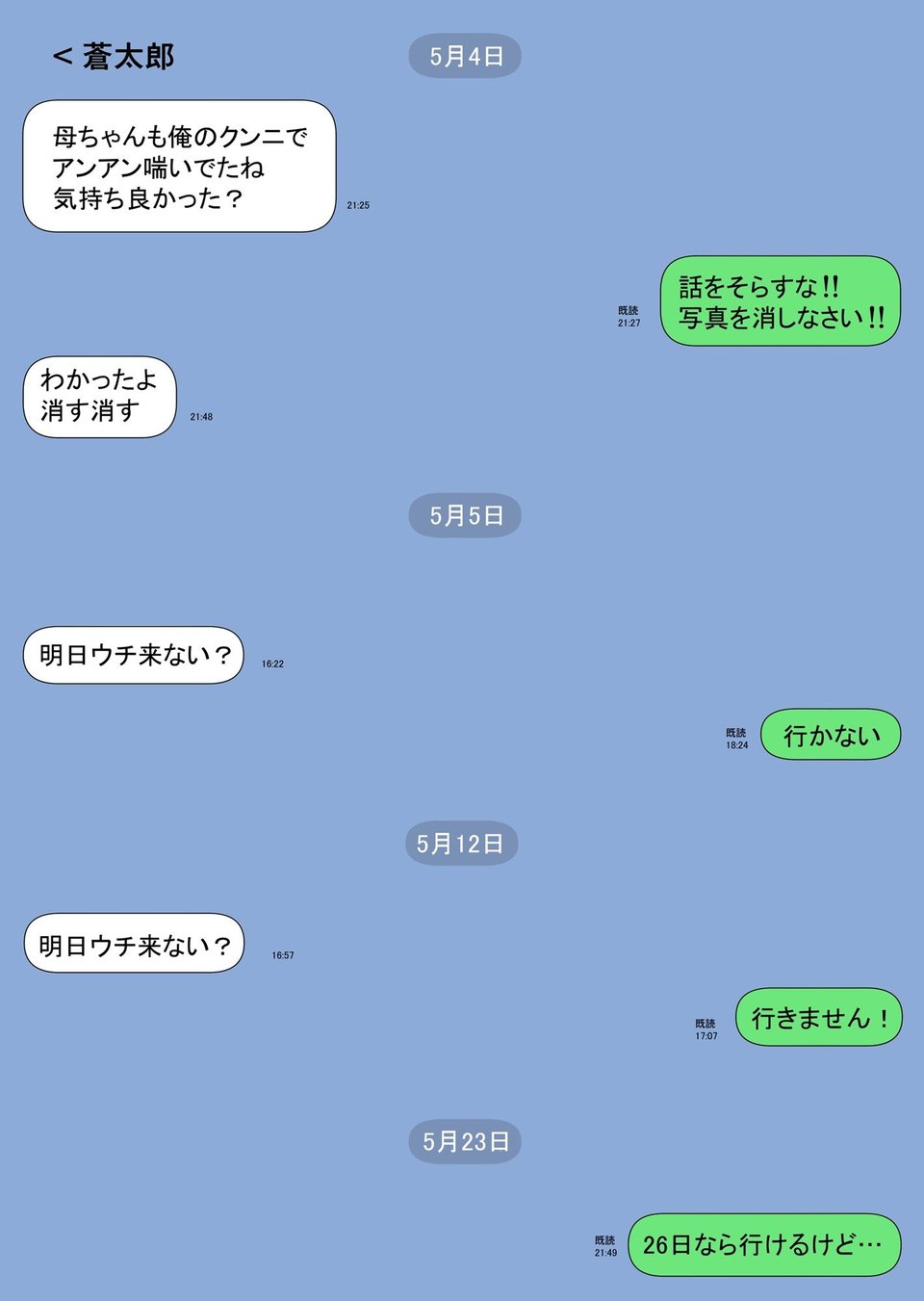 一人暮らしをする息子のアパートにノコノコ一人でやってくる不用心な母 8 ページ目