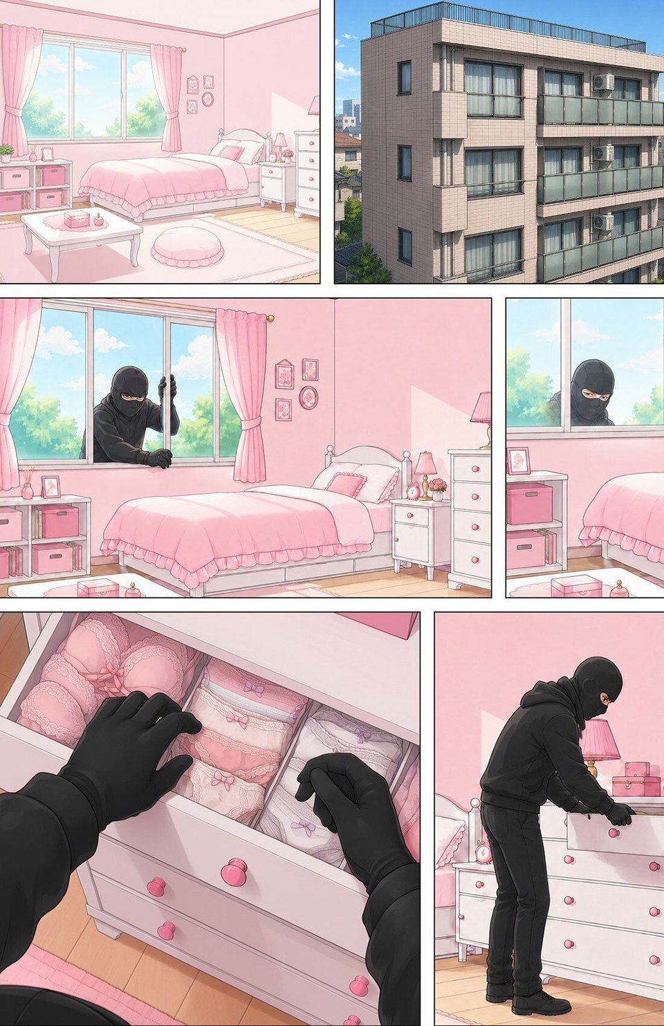 【漫画】下着泥棒の末路 4 ページ目