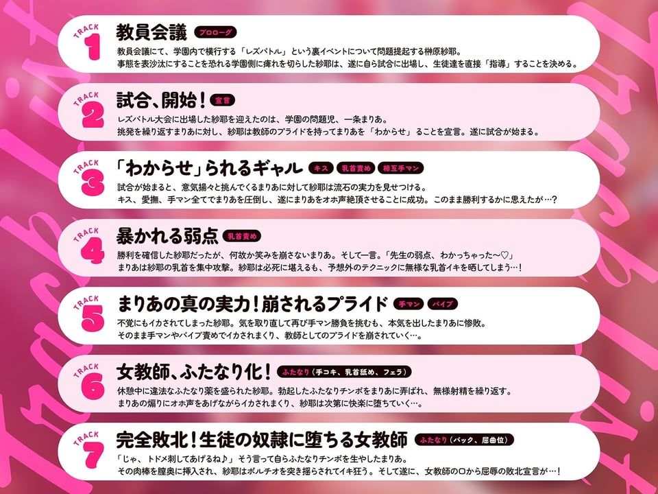 【女学園・レズバトル】女教師vs不良ギャル〜厳格な女教師の暴かれる弱点、崩されるプライド〜【KU100】 5 ページ目