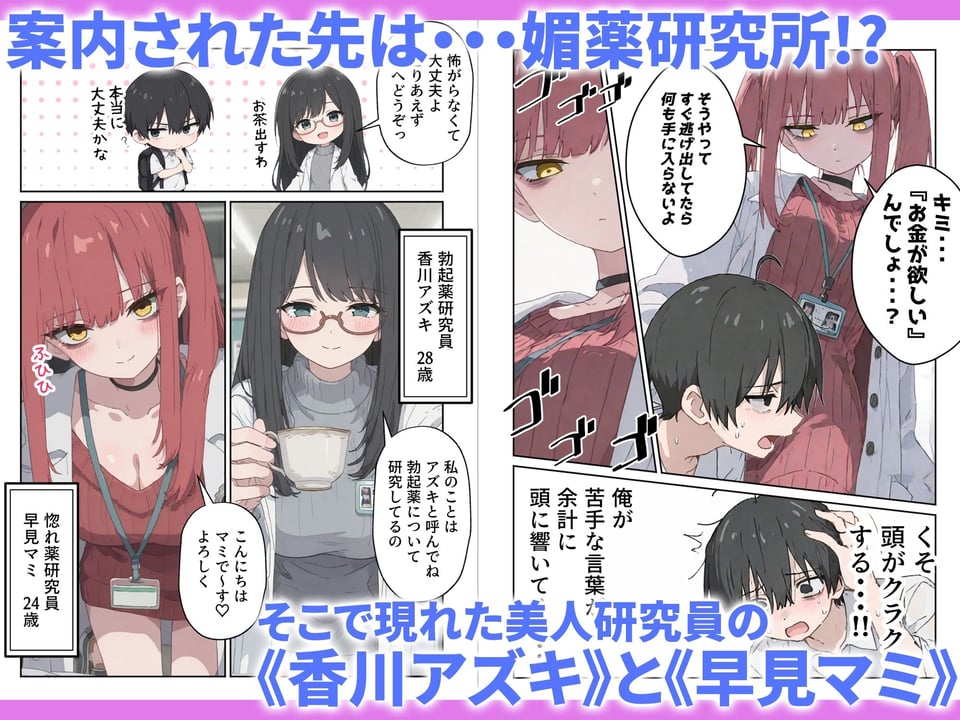 治験えっち 媚薬研究所の実験チンポとして使い倒された話 2 ページ目