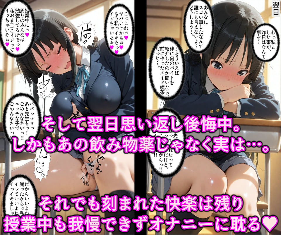 ちがっ!?エッチになったのは薬のせい!!現役黒髪けいおん部員がAVデビュー!?極太チンポでアヘ堕ちいいなり淫乱女優 8 ページ目