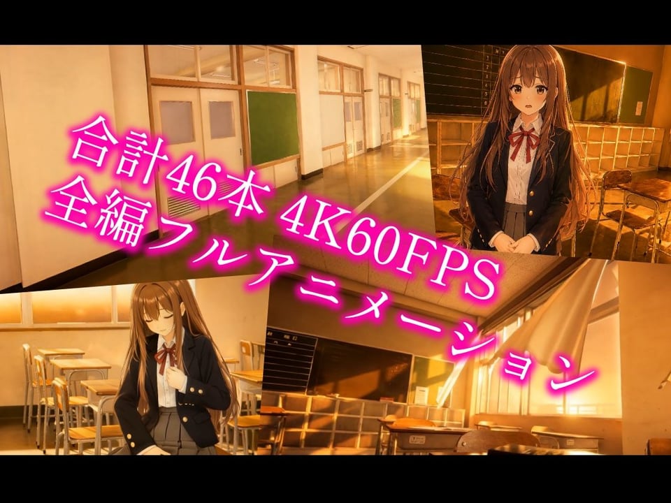 【4Kフルアニメ/フルボイス】巨乳生徒会長のオナニーを見つけ教室で中出しセックスした件【JK教室オナニーシリーズ】〜桜井しおり編〜 5 ページ目