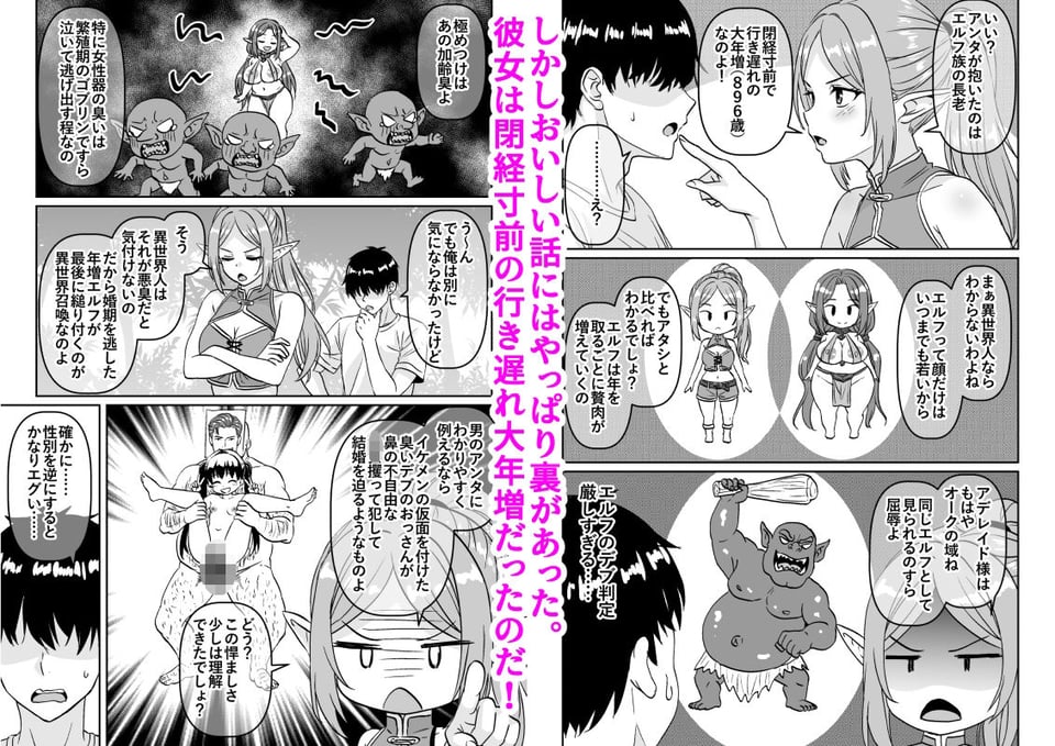 閉経寸前の崖っぷち行き遅れ熟女エルフに召喚された結果 3 ページ目