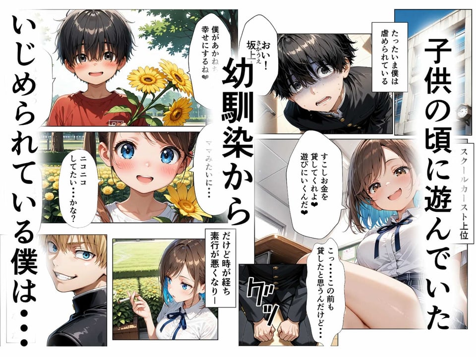 学園排泄 幼馴染がいじめるので人格排泄して幸せになります 1 ページ目