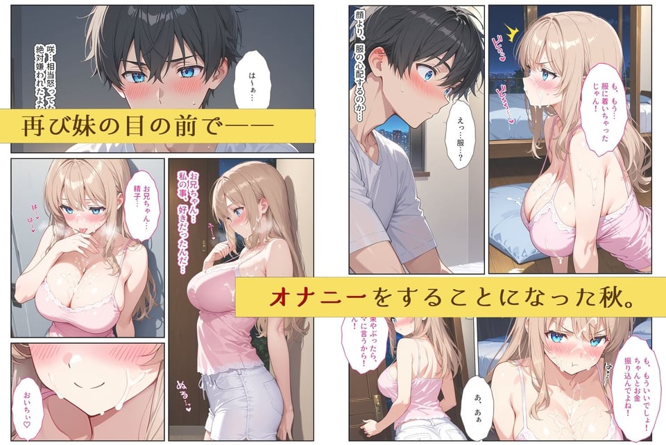 爆乳の妹をオカズにオナっていたのがバレたら妹が欲情して中出しセックスしまくった話 6 ページ目
