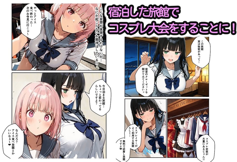 修学旅行の夜にコスプレギャルたちが泥●してハーレムセックス 2 ページ目