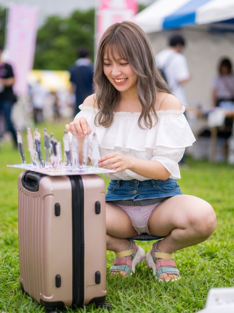 同人イベントの無防備すぎる座りパンチラ盗撮特大号・視線誘導で楽しむ16のラッキーストーリー 9 ページ目