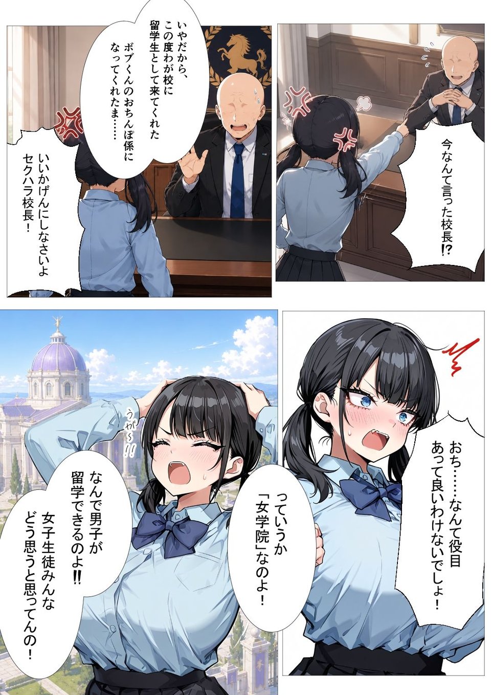 黒濁の華-黒人留学生に嬲られる才女- 2 ページ目