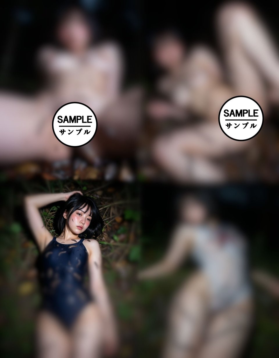 新人AIグラドル白瀬紗夜、誰も来ない夜の公園でこっそりひみつ撮影 Part2 1 ページ目