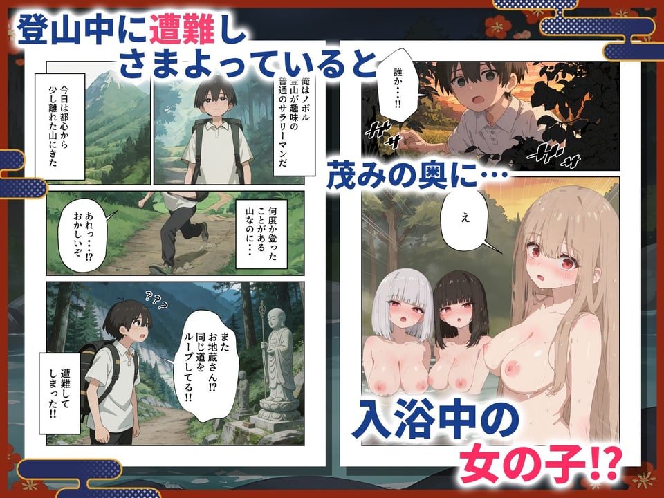 神隠しえっち  山奥の温泉宿で狐娘に搾精される話 1 ページ目