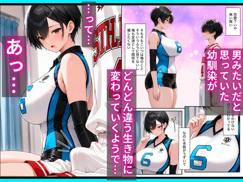 長身ボーイッシュ幼馴染との練習セックスは最高に気持ちいい 前編 5 ページ目