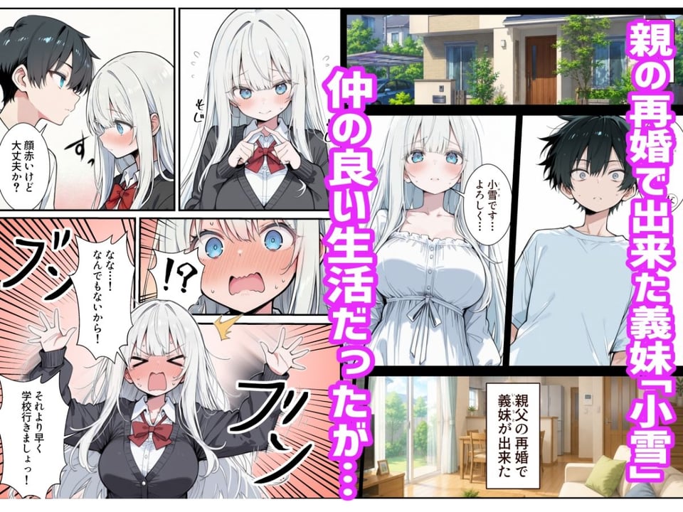 ブラコン義妹と義妹のギャル友達に搾られいちゃラブSEXする話 1 ページ目