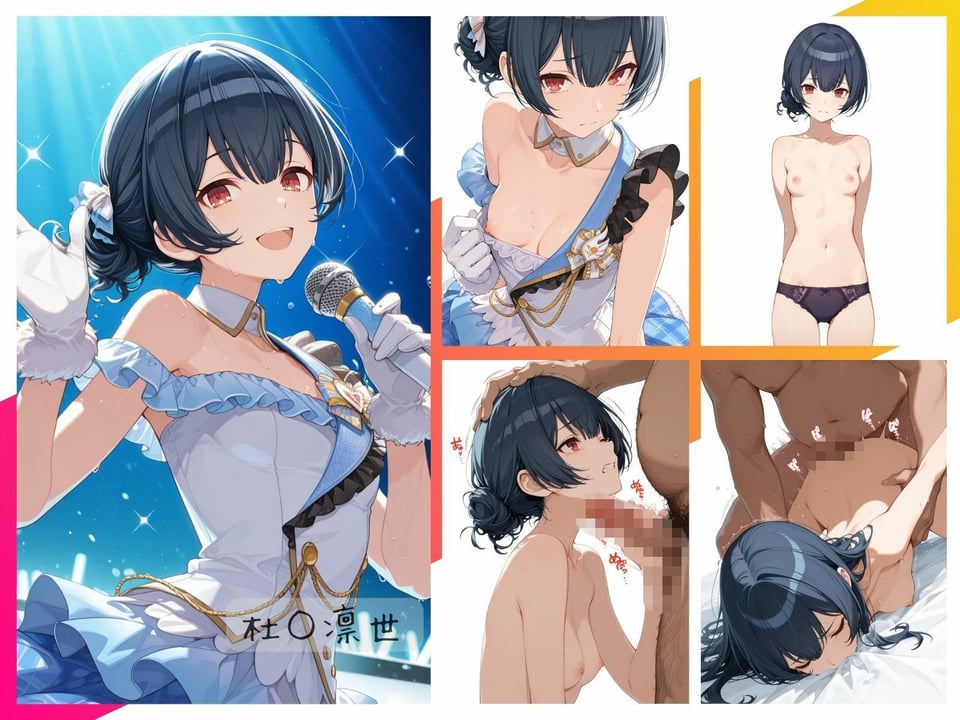シャイニーアイドル全裸図鑑 放○ラ＆S○raylight編 4 ページ目