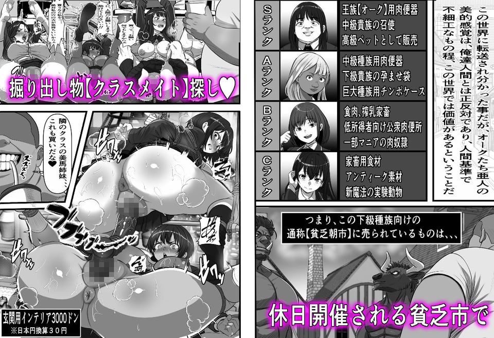 転生オークのコキ捨て性活〜オークの世界に転生したら学園の一軍女子達が使い捨てオナホとして販売されていたのだが 6 ページ目