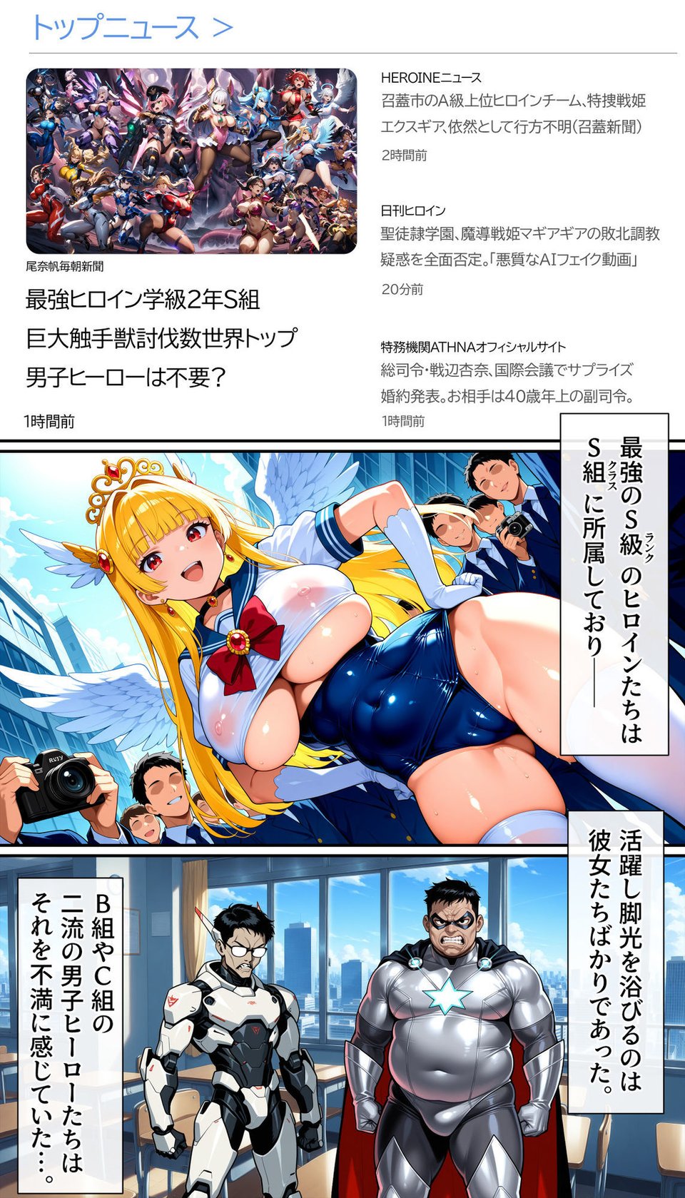 聖翼天使セラフィック・ナイツ〜裏切りのザーメンプール〜『学校は安全だと思ったのに』 1 ページ目