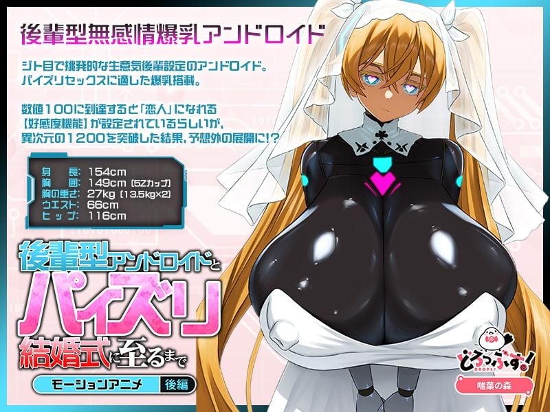 後輩型アンドロイドとパイズリ結婚式に至るまで モーションアニメ 後編 1 ページ目
