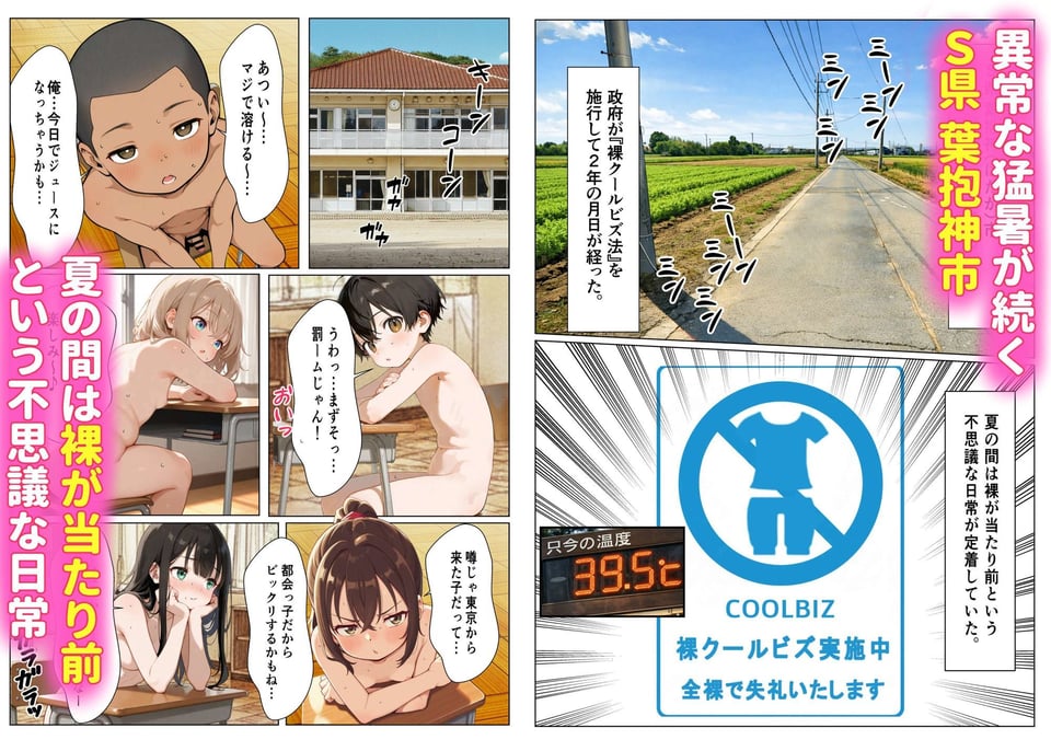 S県H市 裸クールビズ1＆2 合本版 1 ページ目