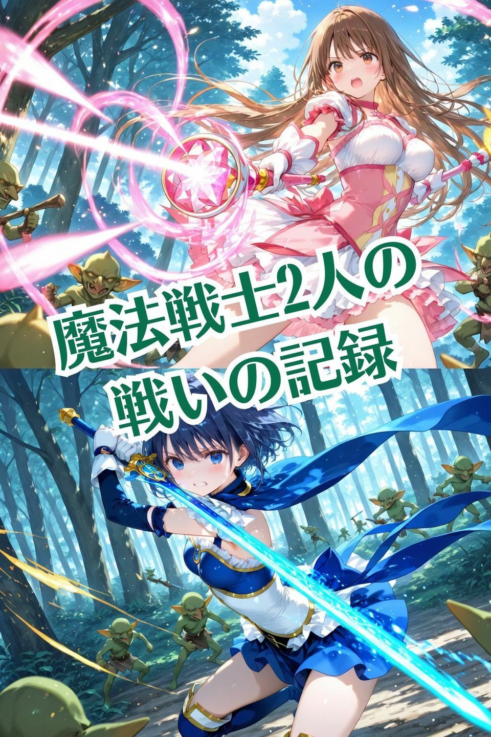 魔法戦士えりな＆せりか vol.4 ゾンビとゴブリンの餌食 編 1 ページ目