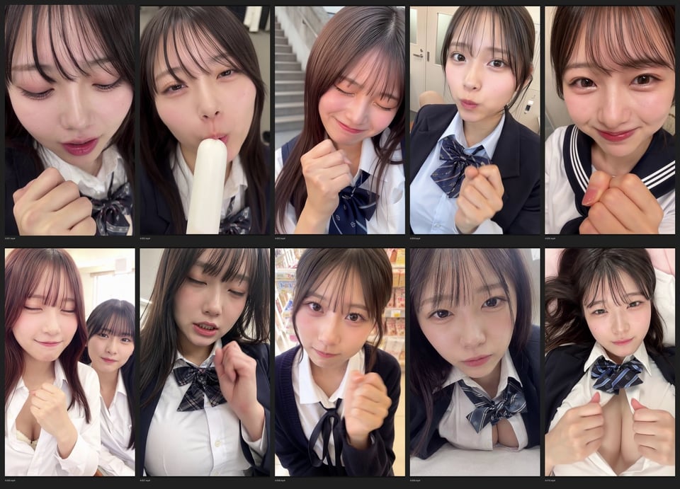 ［30秒］ 何といってもどうしても可愛いJ○にシコられたい！2  疑似手コキ・疑似フェラなど  各動画30秒以上. 1 ページ目