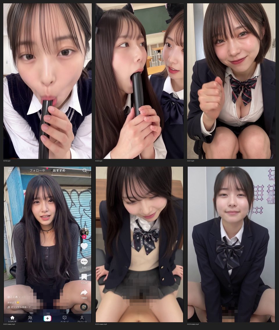 ［30秒］ 何といってもどうしても可愛いJ○にシコられたい！2  疑似手コキ・疑似フェラなど  各動画30秒以上. 8 ページ目