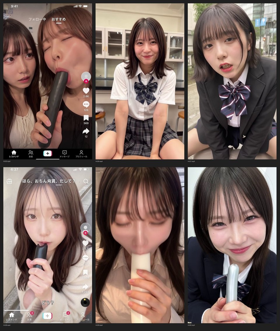 ［30秒］ 何といってもどうしても可愛いJ○にシコられたい！2  疑似手コキ・疑似フェラなど  各動画30秒以上. 9 ページ目