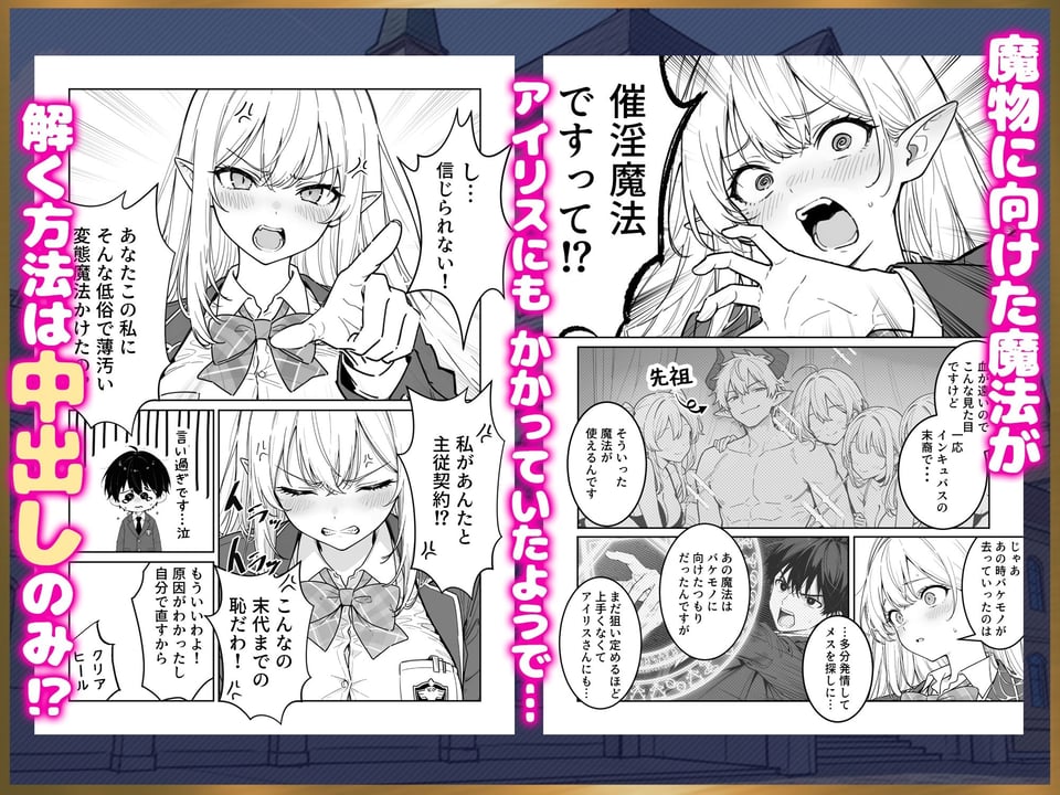 エリートお嬢様エルフが催淫魔法にかかってしまい中出しセックス中毒に!? 3 ページ目