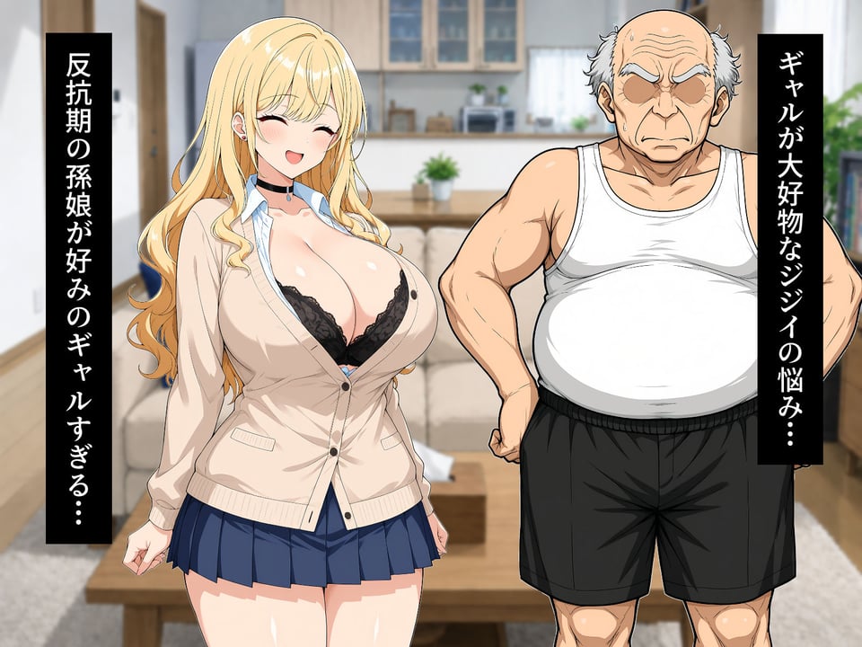 ギャル孫娘 祖父の孕ませ性教育 1 ページ目