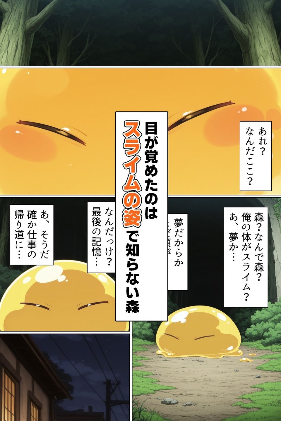 転生したらエロスライムになったのでスキル使って好き放題する 1 ページ目