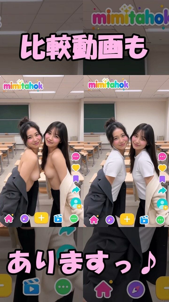 えっちとっく 着衣と脱衣のダンス比較 4 ページ目